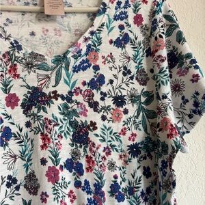Philosophy Floral Pima Cotton T-Shirt Women’s XXL / 2X